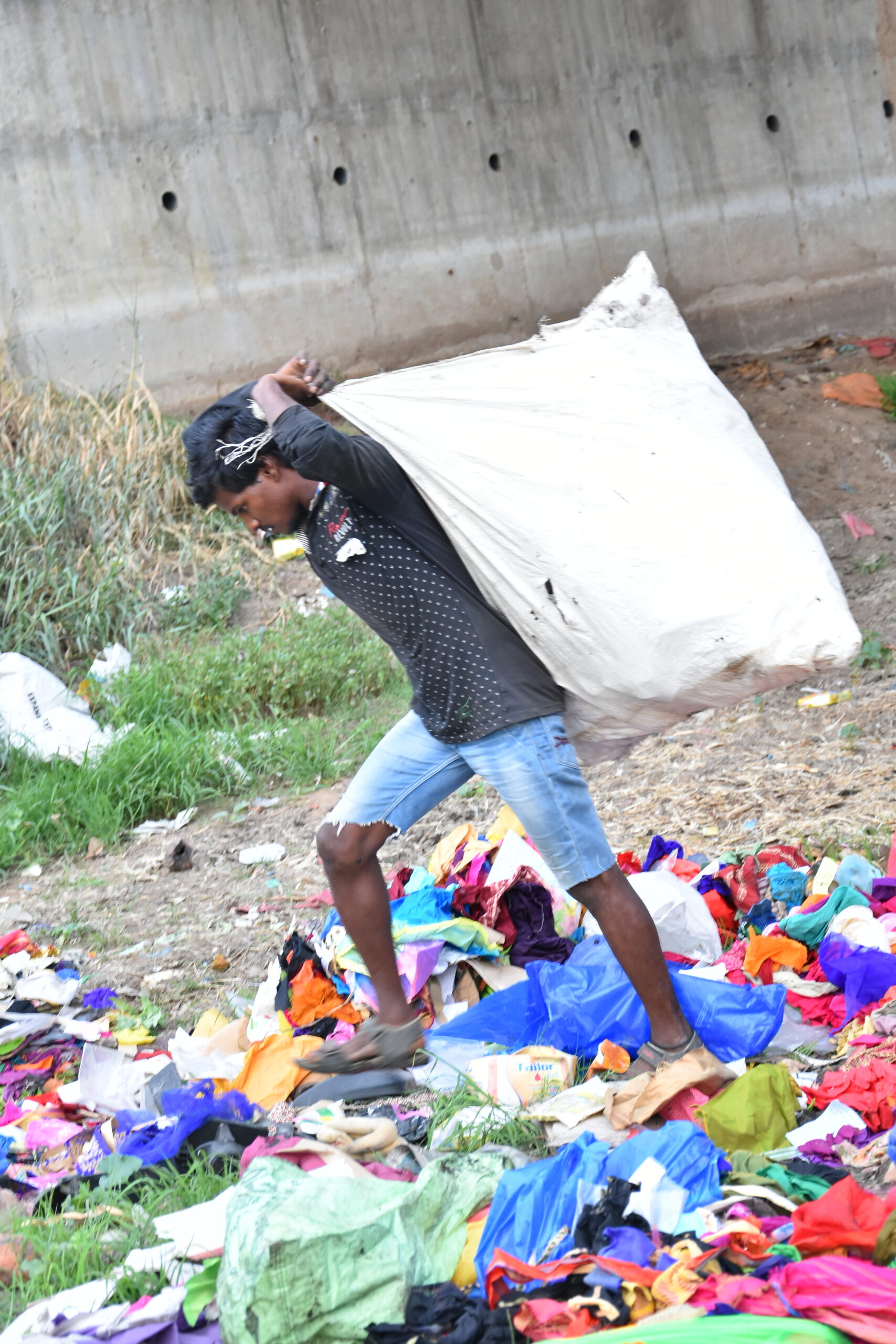 Lugging a heavy load